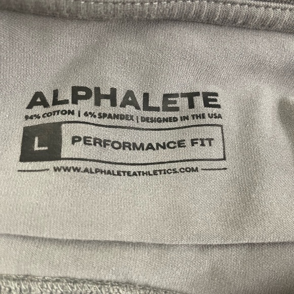 Alphalete men’s PBNS performance fit gray long sleeved t-shirt large - Picture 10 of 10